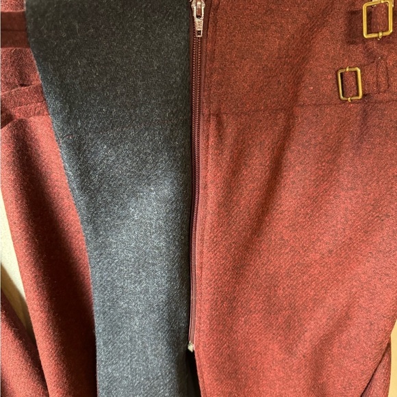 The Barn Classic Timeless Wool Jacket Skirt Set Brass Color Details Womens 36 - Picture 16 of 16